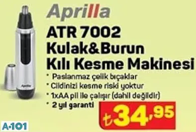 APRİLLA KULAK&BURUN KILI KESME MAKİNESİ APRİLLA KULAK&BURUN KILI KESME MAKİNESİ
